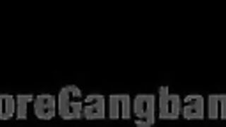 Ebony gangbang